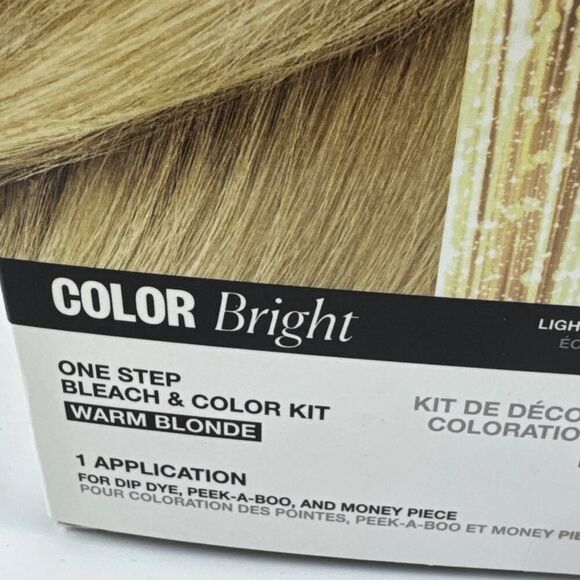 IGK Color Bright Champagne Please Bleach & Color Kit Warm Blonde NIB One Step - Picture 5 of 5